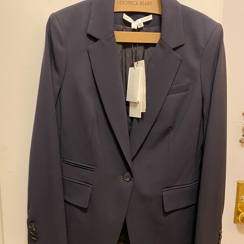 NWT Veronica Beard Women’s DICKEY Navy blazer size 8